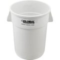 Global Equipment Plastic Trash Can - 44 Gallon White XDW-44WH